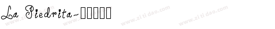 La Piedrita字体转换
